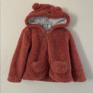 Carter toddler bear ears fuzzy jacket